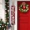 Glitzhome® 42" Plaid Pet "WELCOME" Wooden Porch Sign